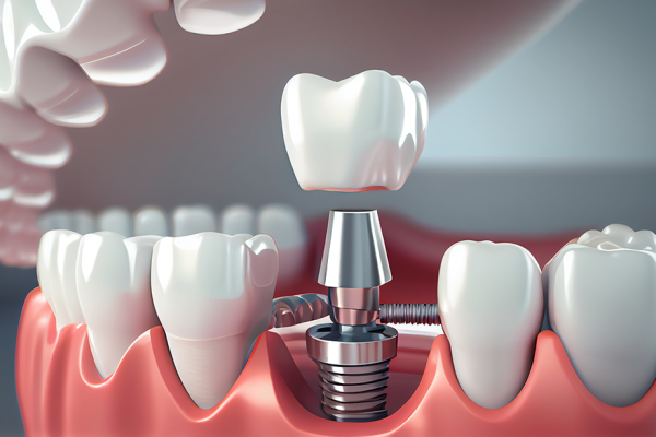 Surgical placement of dental implants in the jawbone